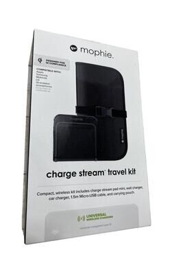 Mophie Travel Kit Wireless Charging iPhone X Qi-Enabled Phones Fast Charger Set